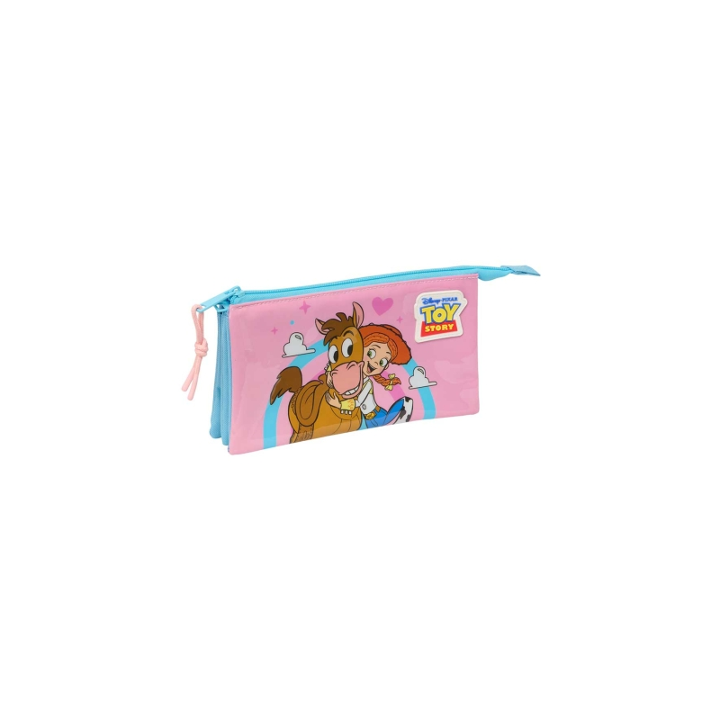 Trousse Safta Jessie 3 compartiments rose 0,6L 220x30x120mm Trousse Safta Jessie 3 compartiments rose 0,6L 220x30x120mm
