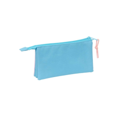 Trousse Safta Jessie 3 compartiments rose 0,6L 220x30x120mm