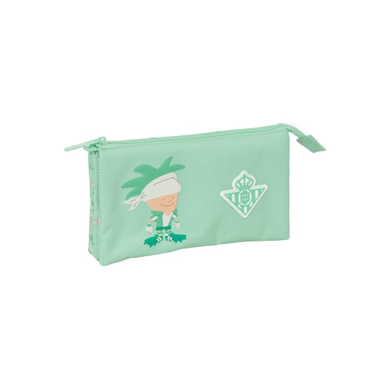 Trousse à 3 compartiments Real Betis Balompié verte 22 x 12 x 3 cm Trousse à 3 compartiments Real Betis Balompié verte 22 x 12 x 3 cm