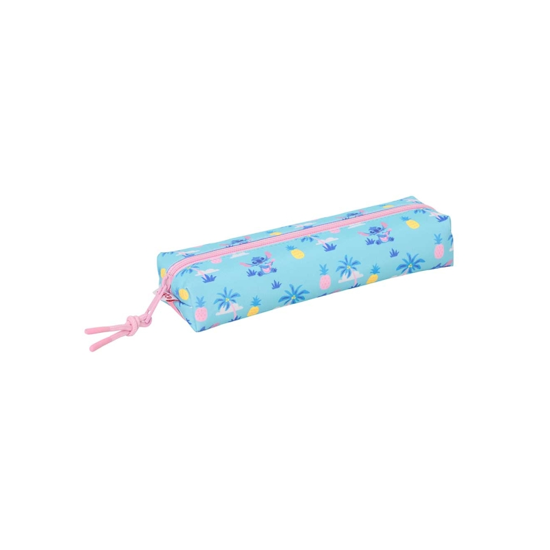 Trousse rectangulaire Stitch Waves bleu clair 22x4x7 cm