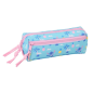 Trousse 3 compartiments Safta Stitch Waves bleu clair 22x8,5x6cm