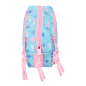 Trousse 3 compartiments Safta Stitch Waves bleu clair 22x8,5x6cm