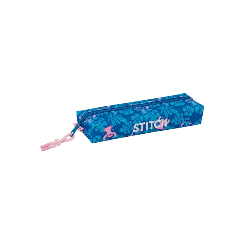 Trousse rectangulaire Safta Stitch Lio bleu foncé 22x4x7 cm