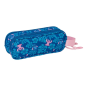 Trousse Safta Stitch Lio 2 compartiments rose 21x8x6cm