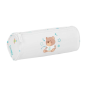 Trousse ronde Real Madrid blanche 20 x 7 x 7 cm, fermeture éclair