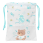 Sac à goûter Real Madrid blanc 20x25 cm avec cordon Sac à goûter Real Madrid blanc 20x25 cm avec cordon