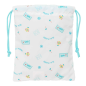 Sac à goûter Real Madrid blanc 20x25 cm avec cordon Sac à goûter Real Madrid blanc 20x25 cm avec cordon