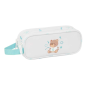 Trousse Real Madrid 2 compartiments blanche 21 x 8 x 6 cm