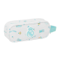 Trousse Real Madrid 2 compartiments blanche 21 x 8 x 6 cm