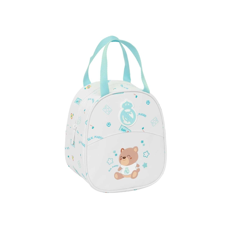 Sac isotherme pré-scolaire Real Madrid blanc 19x22x14 cm