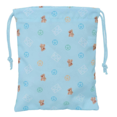 Sac à goûter Real Madrid bleu 20x25 cm fermeture cordon