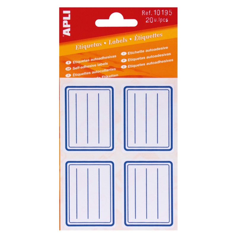 LOT de 10 Étiquettes scolaire Apli