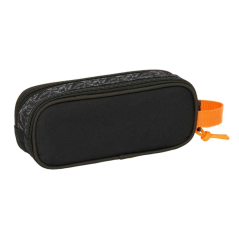 Trousse Naruto 2 compartiments zippés noire 210x60x80 mm