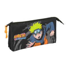 Trousse noire Naruto à trois compartiments