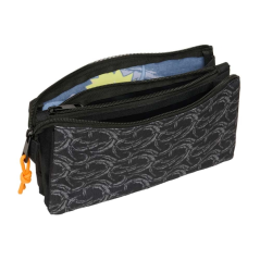 trousse Naruto noire à trois compartiments