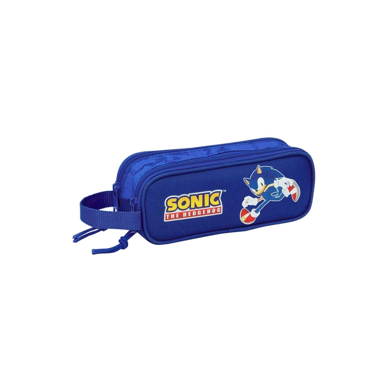 Trousse Safta Sonic 2 compartiments bleu foncé 210x60x80 mm