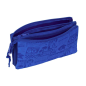 Trousse Safta Sonic 3 compartiments bleu foncé 0,6L