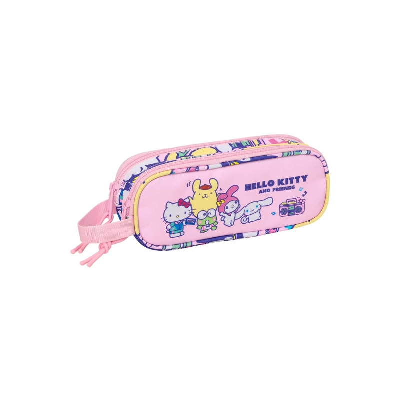 Trousse Hello Kitty 2 compartiments rose 21 x 8 x 6 cm 1 L