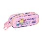 Trousse Hello Kitty 2 compartiments rose 21 x 8 x 6 cm 1 L