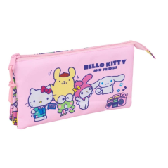 Trousse rose Hello Kitty compartiments