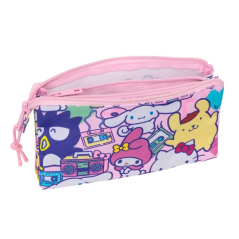 Trousse Hello Kitty rose à plusieurs compartiments
