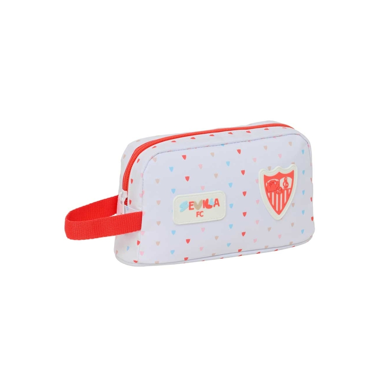Sac isotherme pour repas enfant Sevilla FC blanc et rouge 21,5 x 12 x 6,5 cm