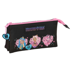 Trousse noire Monster High zippée