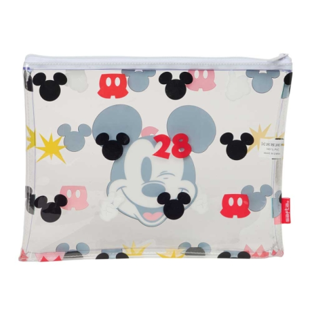 Sac de plage Mickey Mouse Safta blanc 2L fermeture éclair