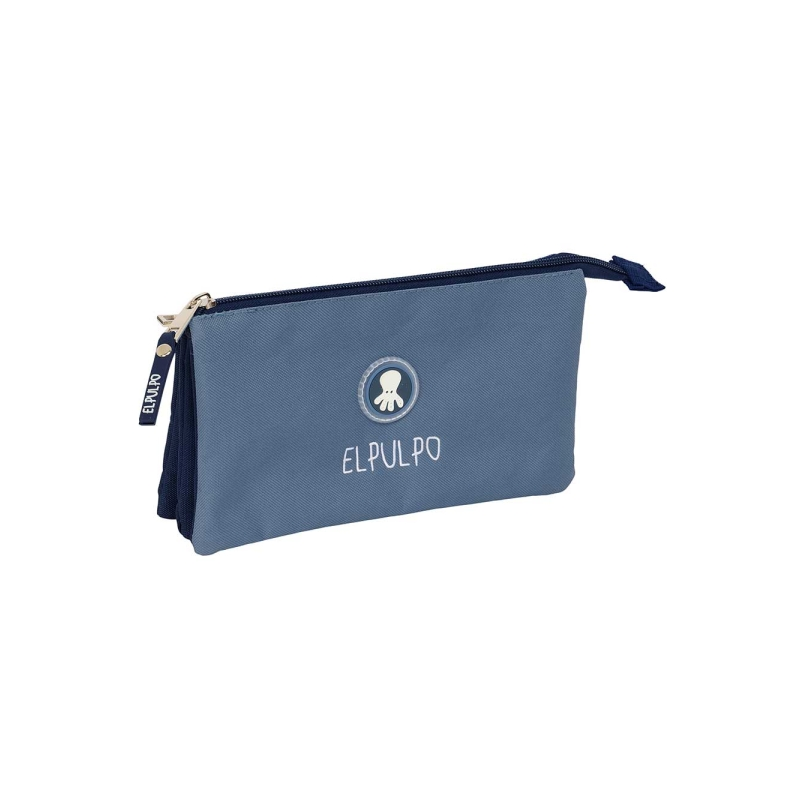 Trousse Safta Pieuvre 3 compartiments bleu foncé 0,6L