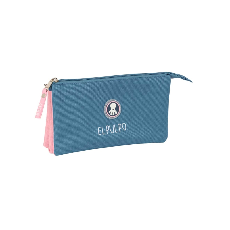 Trousse Safta El Pulpo Indigo 3 compartiments bleu 0,6L
