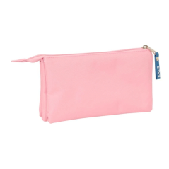 Trousse Safta Pieuvre 3 compartiments rose 0,6L