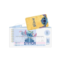 Trousse Safta Stitch PVC bleu 22,5x10cm avec accessoires