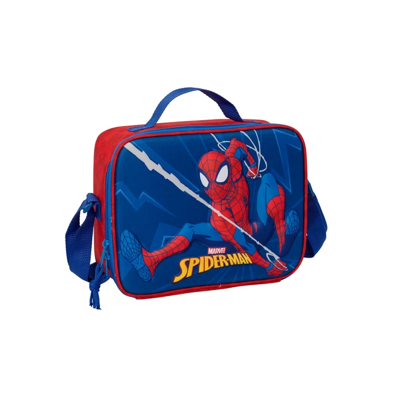Safta Spider-Man sac isotherme repas 3D rouge bleu 25x19,5x9cm Safta Spider-Man sac isotherme repas 3D rouge bleu 25x19,5x9cm