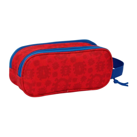 Trousse Spider-Man 3D 2 compartiments rouge bleu 21x8x6cm