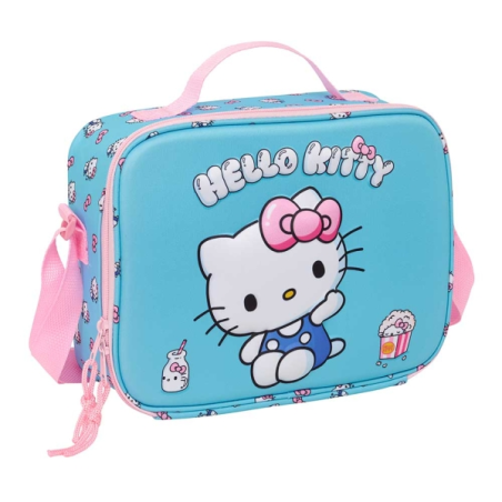 sac repas Hello Kitty bleu
