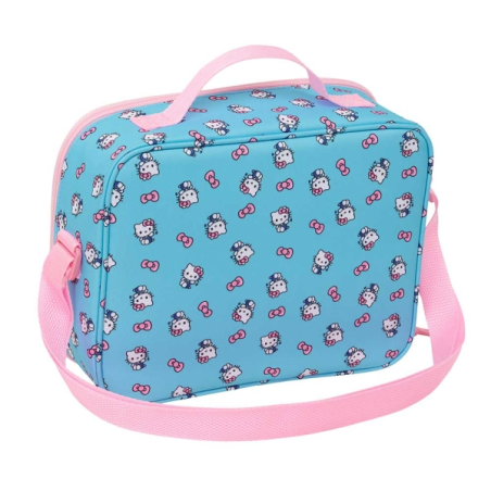 Sac isotherme Hello Kitty Safta pour repas 3D bleu clair 25 x 19,5 x 9 cm