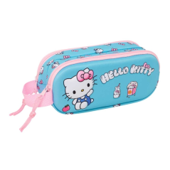 Trousse Hello Kitty bleu clair