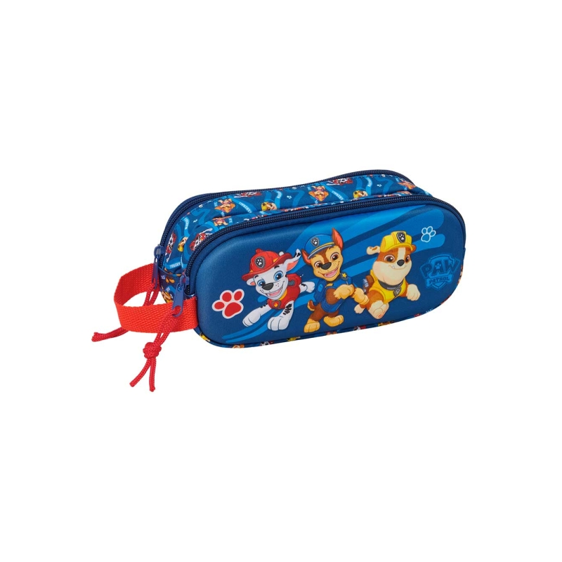 Trousse Paw Patrol 3D 2 compartiments bleu foncé 21x8x6cm Trousse Paw Patrol 3D 2 compartiments bleu foncé 21x8x6cm