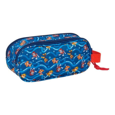 Trousse Paw Patrol 3D 2 compartiments bleu foncé 21x8x6cm