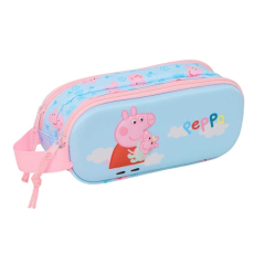 Trousse Peppa Pig bleu pastel