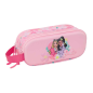 Trousse Barbie 3D 2 compartiments rose 21x8x6cm
