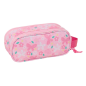 Trousse Barbie 3D 2 compartiments rose 21x8x6cm
