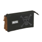 Trousse One Piece 3 compartiments zippés noire 0,6L Trousse One Piece 3 compartiments zippés noire 0,6L