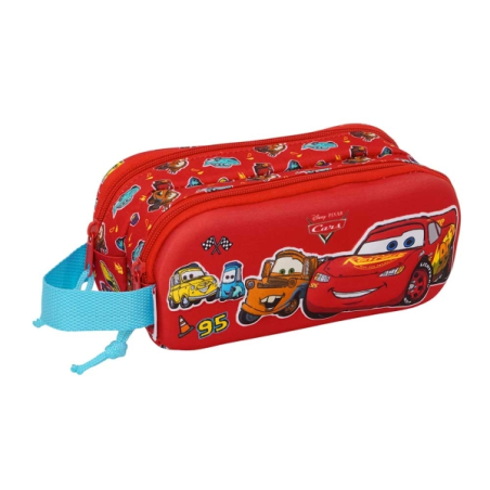Trousse rouge Cars deux compartiments