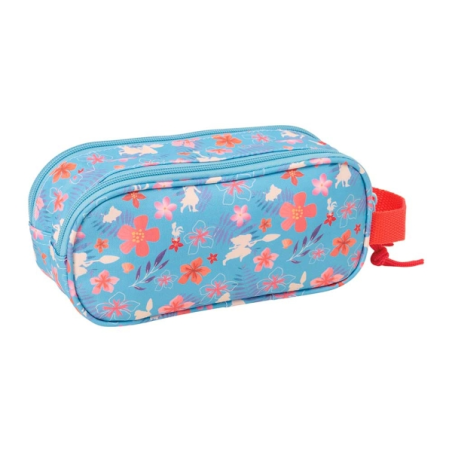 Safta Vaiana Trousse 3D 2 compartiments bleu 21x8x6cm