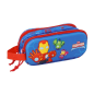 Trousse Iron Man 3D 2 compartiments bleu foncé 21x8x6cm