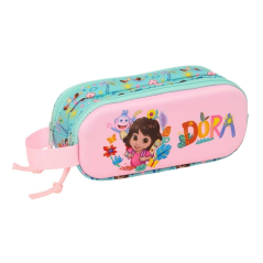 Trousse turquoise clair deux compartiments