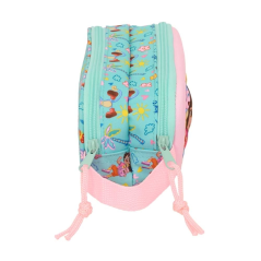 Trousse turquoise clair deux compartiments