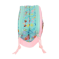Trousse 3D Dora Safta 2 compartiments turquoise clair 21x8x6cm