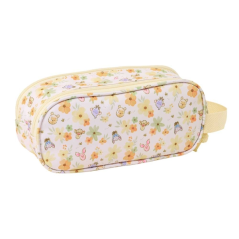 Trousse Winnie l’Ourson 3D 2 compartiments jaune pastel 21x8x6cm